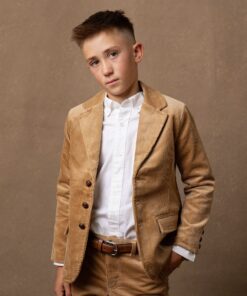 Corduroy Blazer with Elbow Patches (Brown 2T-12)