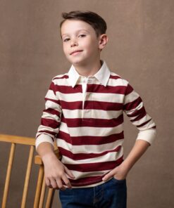 Rugby Shirt (Oxblood & Ivory)