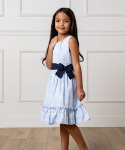 Cross Back Party Dress (Blue)