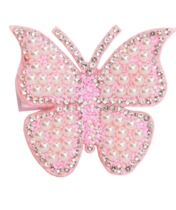 Pearl Butterfly Clip - Pink