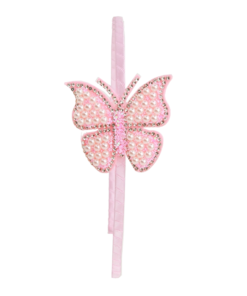 Pearl Butterfly Headband - Pink